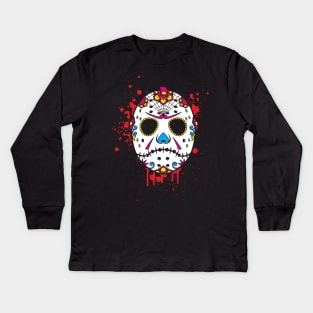 Dia de los Slashers Kids Long Sleeve T-Shirt